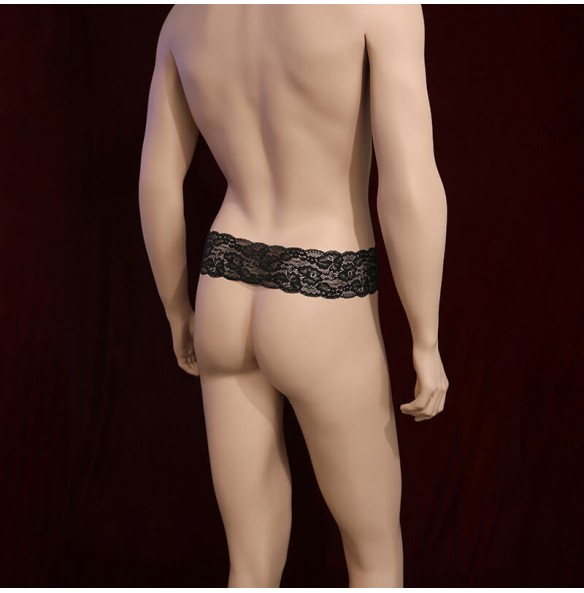 Feeetmoi - Men's Beaded Hollow Exposed Penis Underwear (Black) Feeetmoi - Men's Beaded Hollow Exposed Penis Underwear (Black)